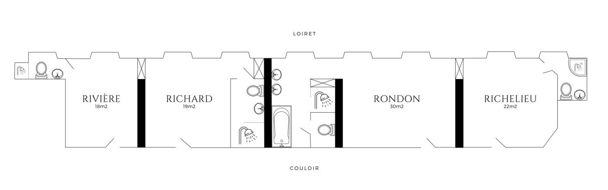 Chateau Du Rondon Acomodação com café da manhã Olivet  Exterior foto